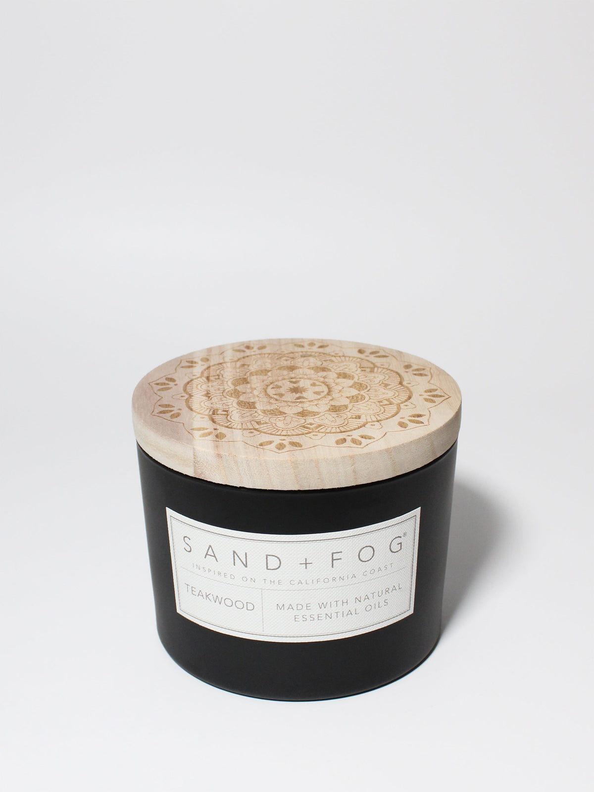 Signature Teakwood 12 oz scented candle