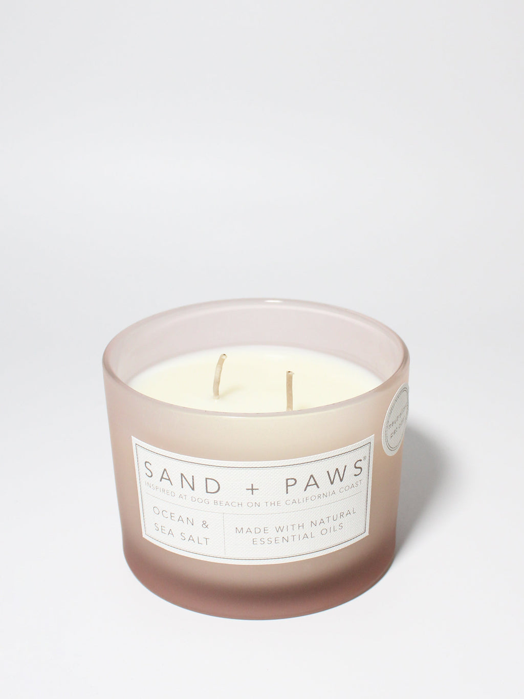 Signature Sand + Paws Ocean & Sea Salt 12 oz scented candle