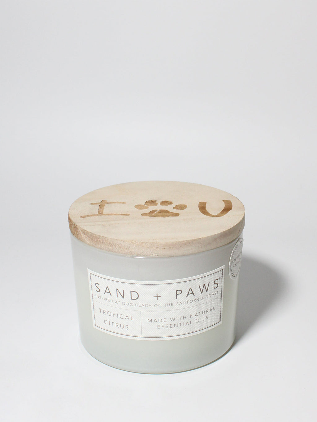 Signature Sand + Paws Tropical Citrus 12 oz scented candle