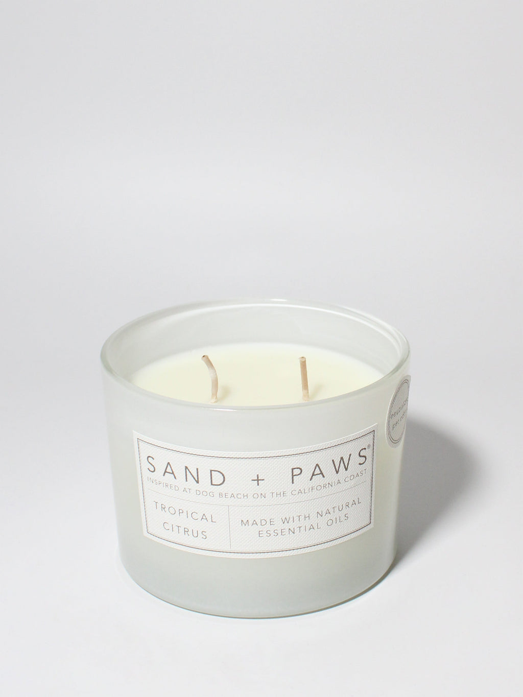 Signature Sand + Paws Tropical Citrus 12 oz scented candle