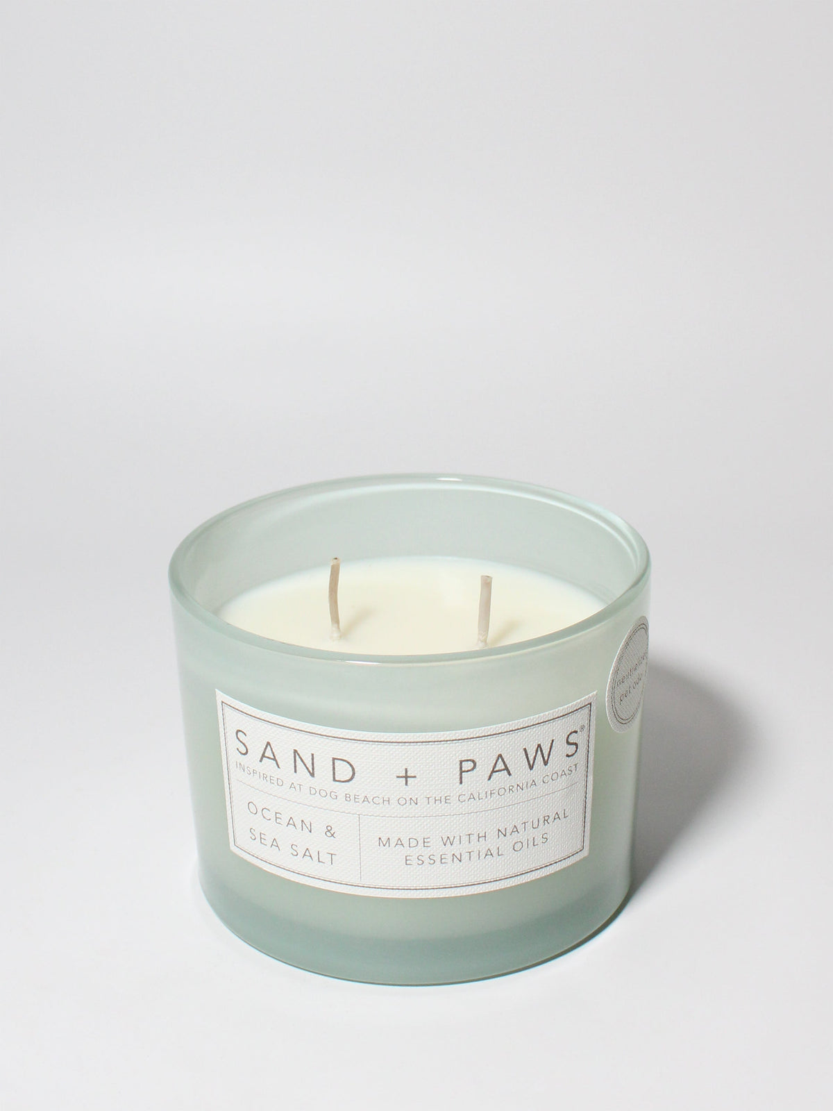 Signature Sand + Paws Ocean & Sea Salt 12 oz scented candle