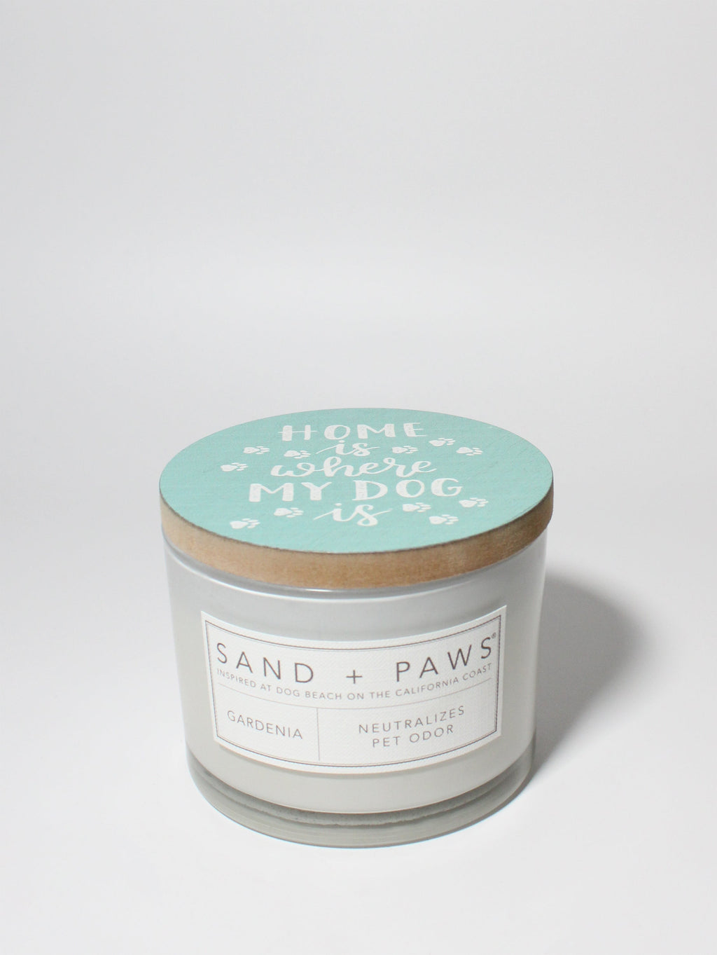 Signature Sand + Paws Gardenia 12 oz scented candle