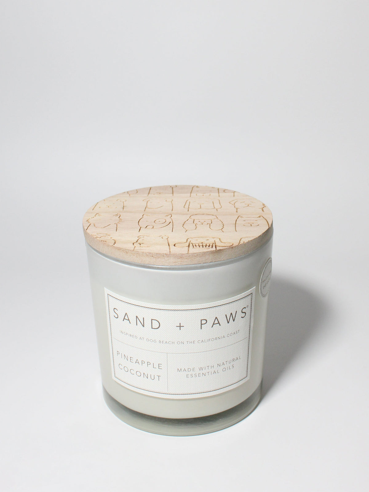 Signature Sand + Paws Pineapple Coconut 21 oz scented candle