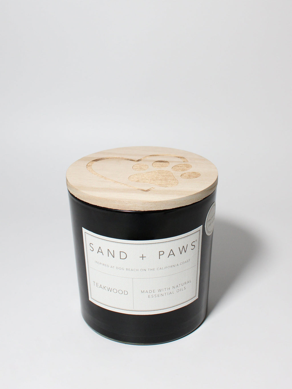 Signature Sand + Paws Teakwood 21 oz scented candle