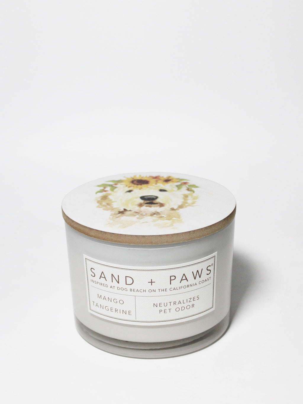 Signature Sand + Paws Mango Tangerine 12 oz scented candle