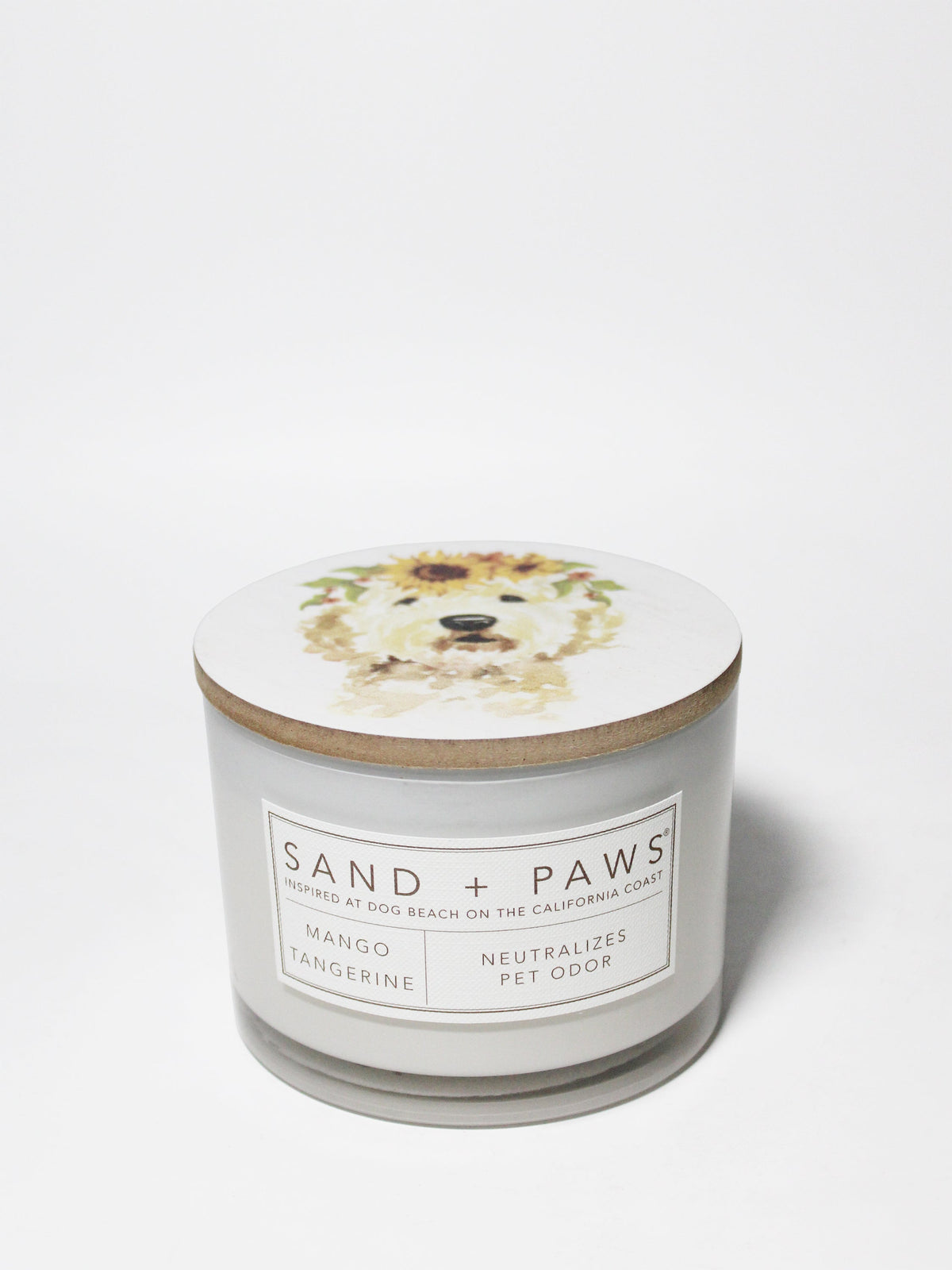 Signature Sand + Paws Mango Tangerine 12 oz scented candle