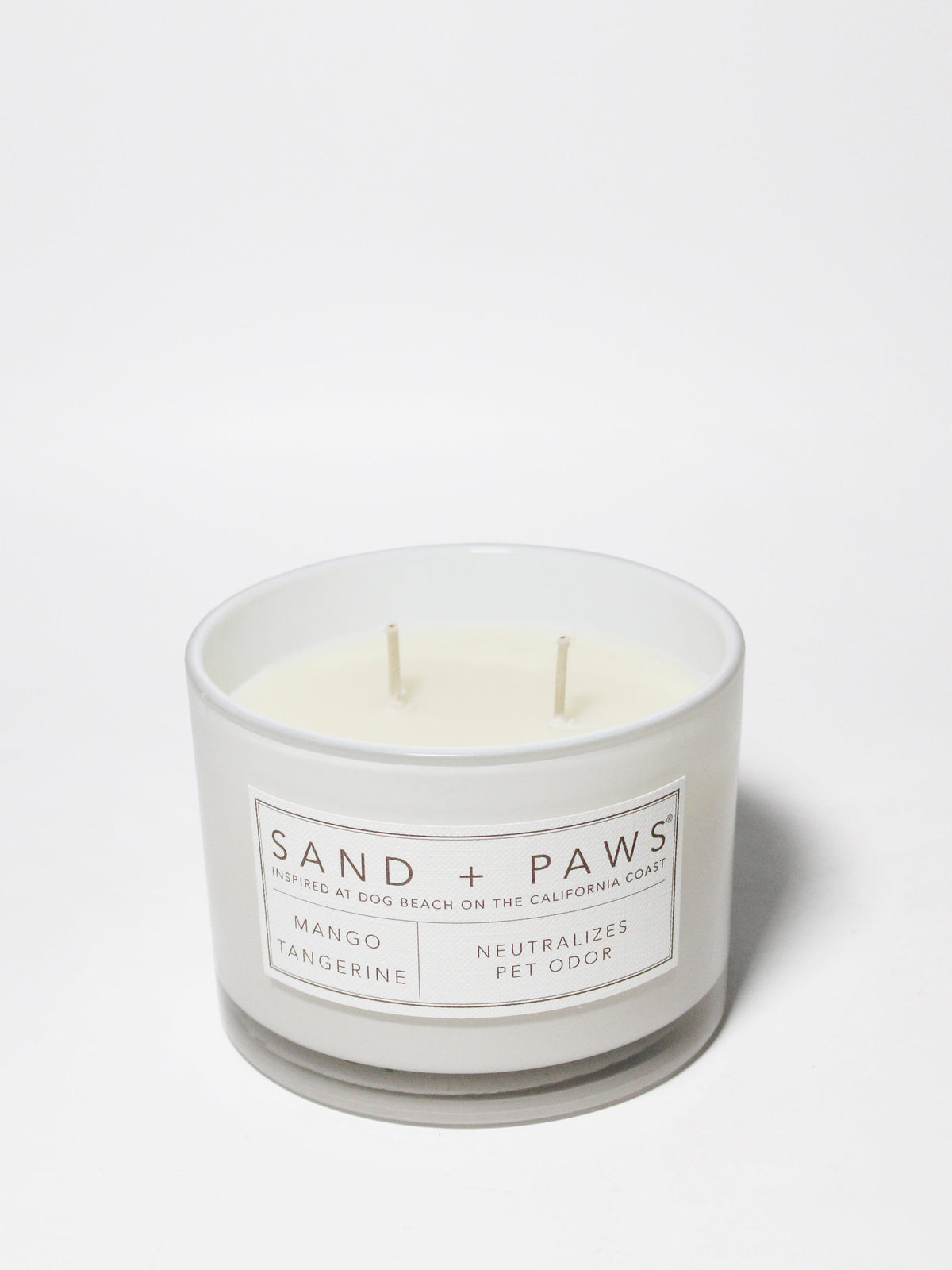 Signature Sand + Paws Mango Tangerine 12 oz scented candle