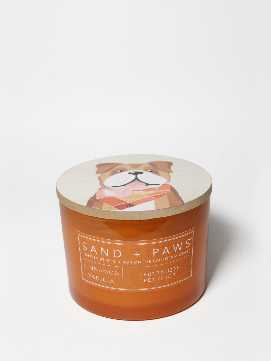 Signature Sand + Paws Cinnamon Vanilla 12 oz scented candle
