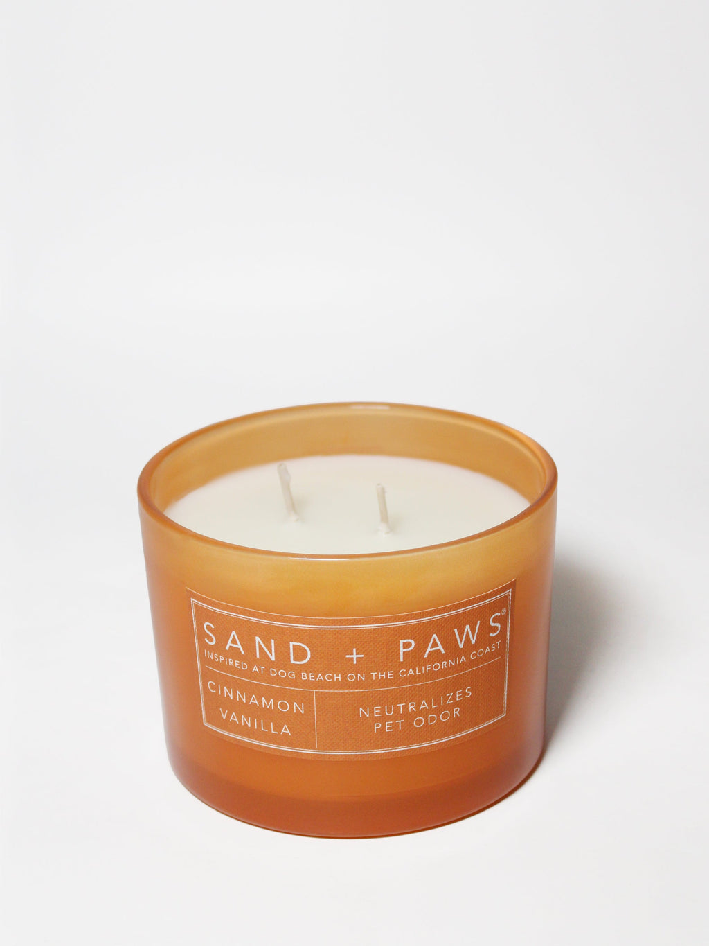 Signature Sand + Paws Cinnamon Vanilla 12 oz scented candle