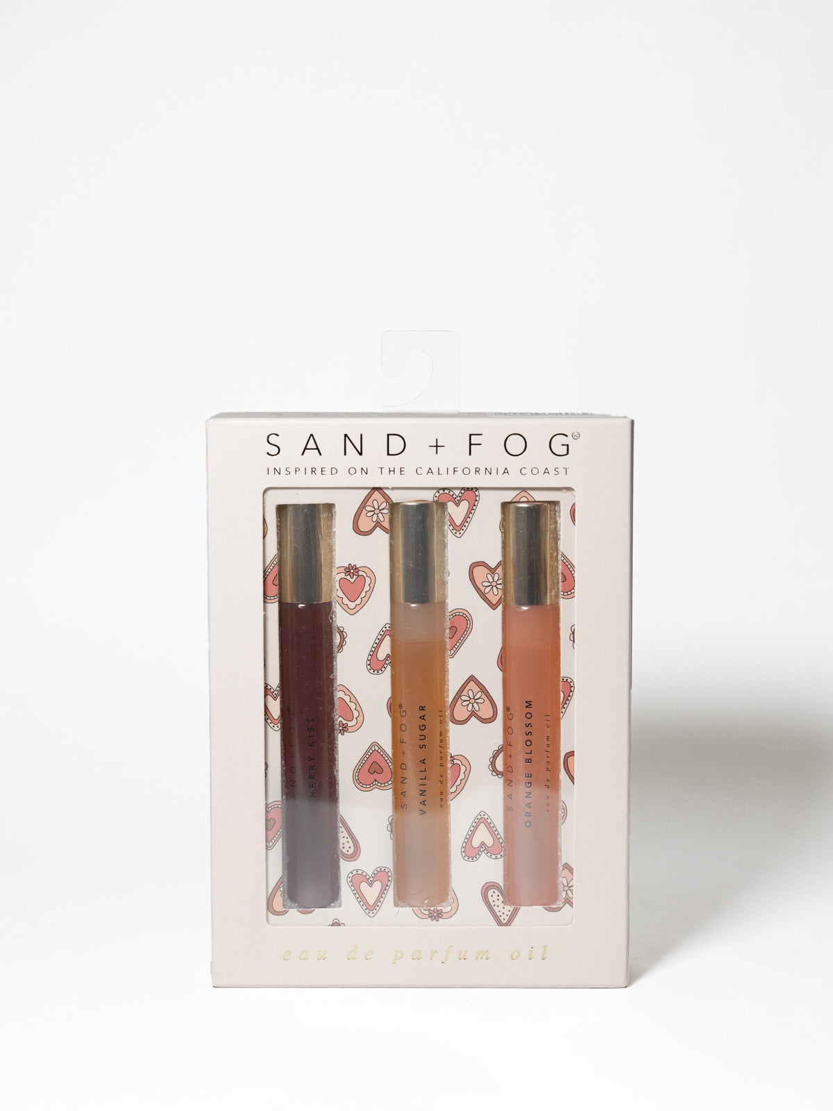Elegant Exploratory Perfume Oil Rollerball Set - Pink Heart Collection