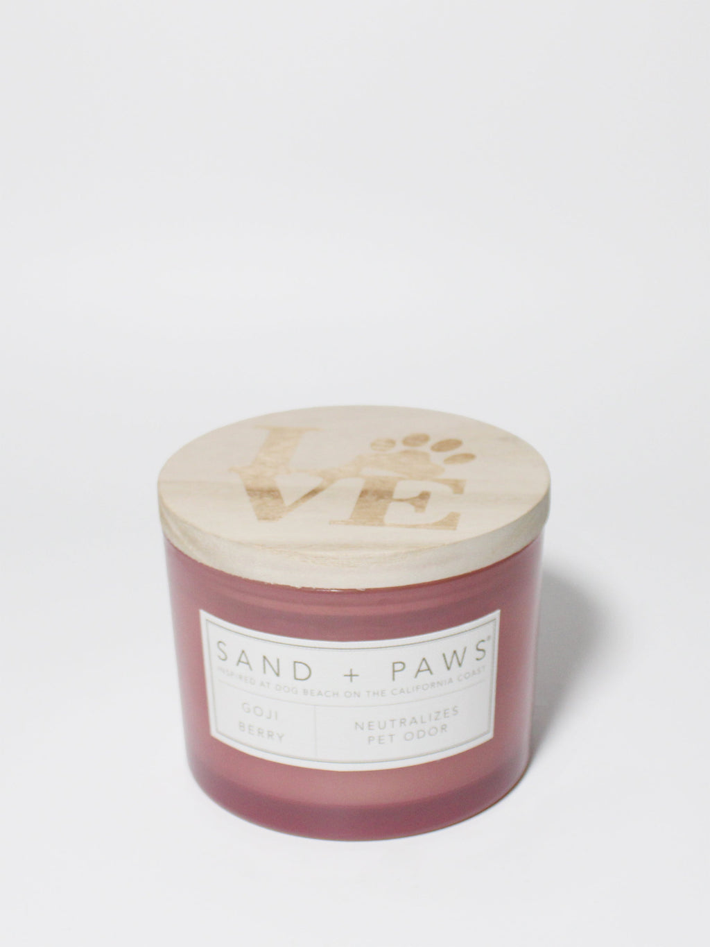 Signature Sand + Paws Goji Berry 12 oz scented candle