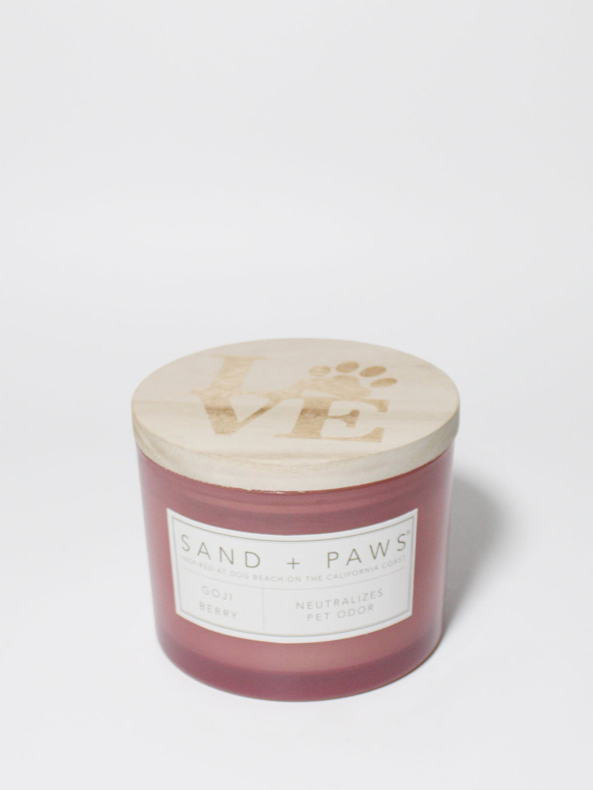 Signature Sand + Paws Goji Berry 12 oz scented candle