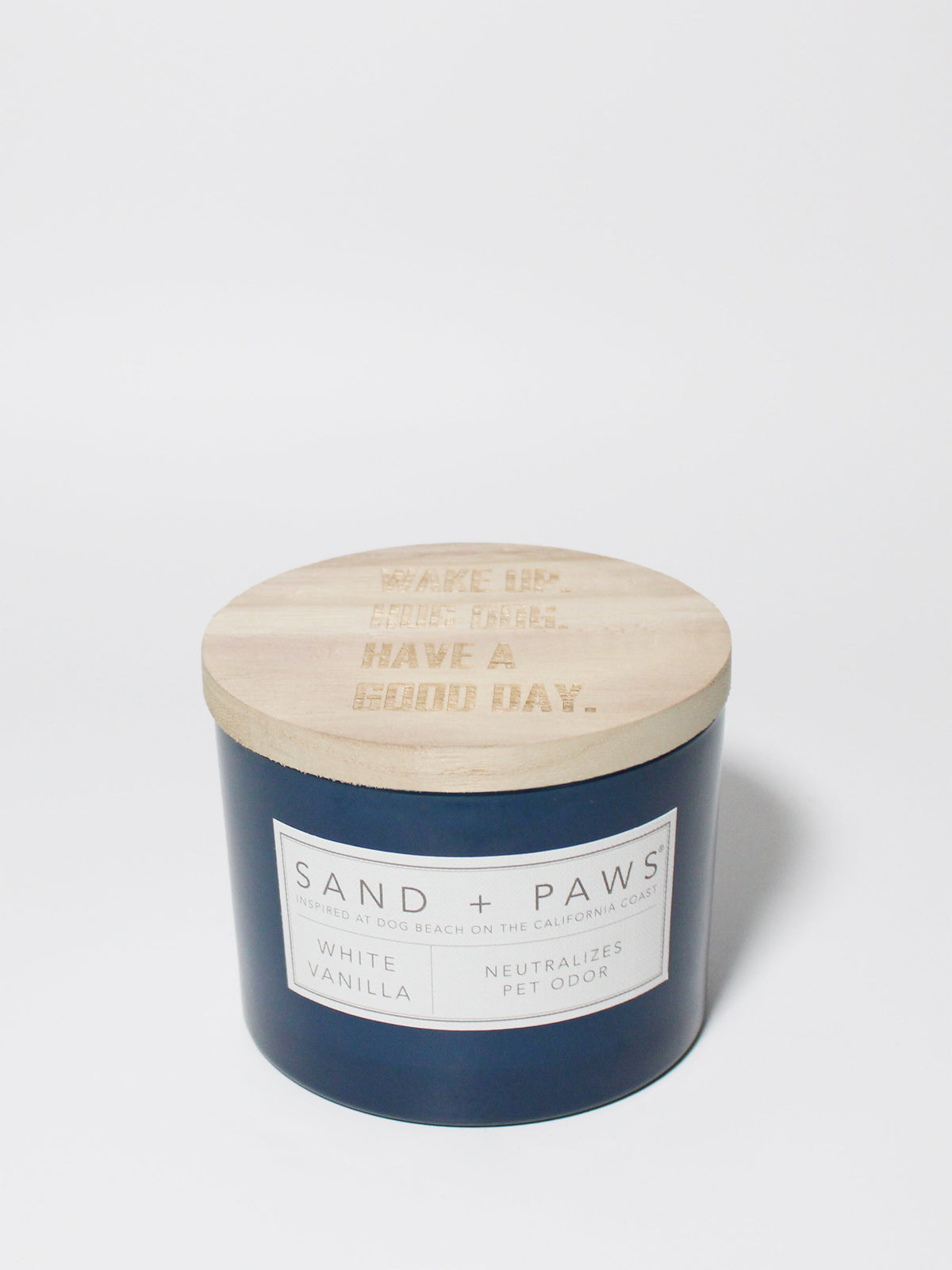 Signature Sand + Paws White Vanilla 12 oz scented candle