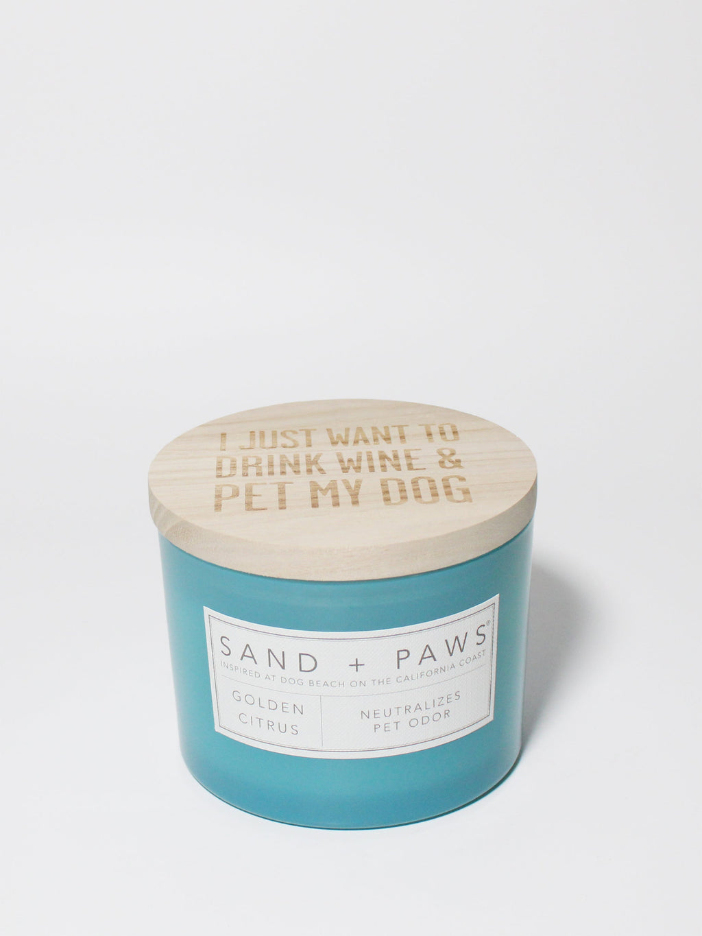 Signature Sand + Paws Golden Citrus 12 oz scented candle
