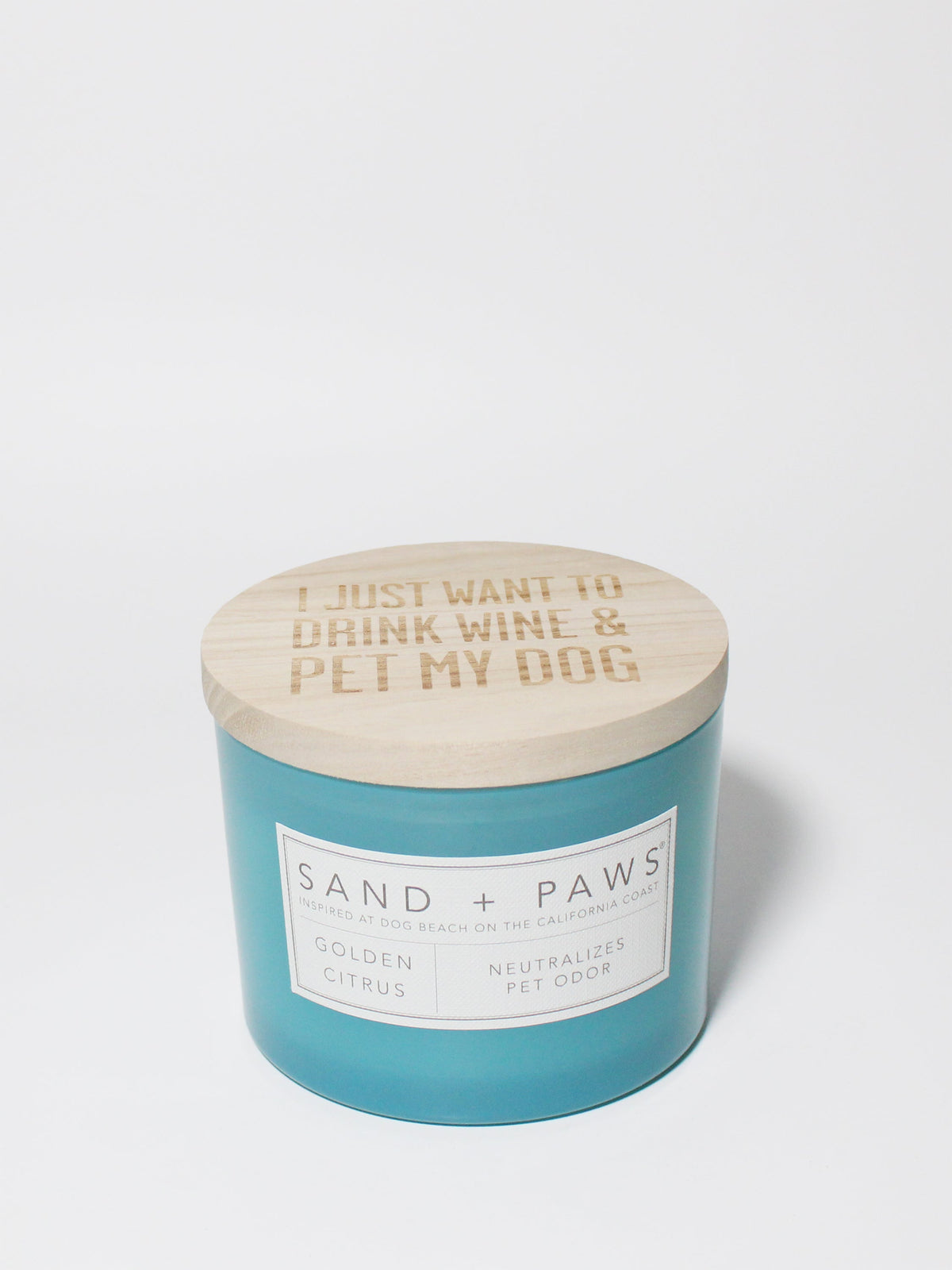 Signature Sand + Paws Golden Citrus 12 oz scented candle