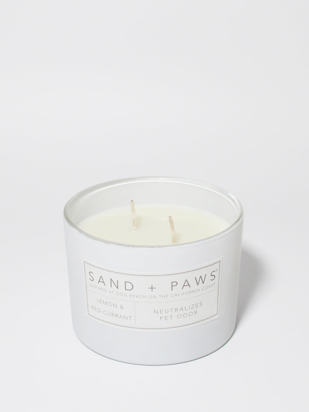 Signature Sand + Paws Lemon & Red Currant 12 oz scented candle