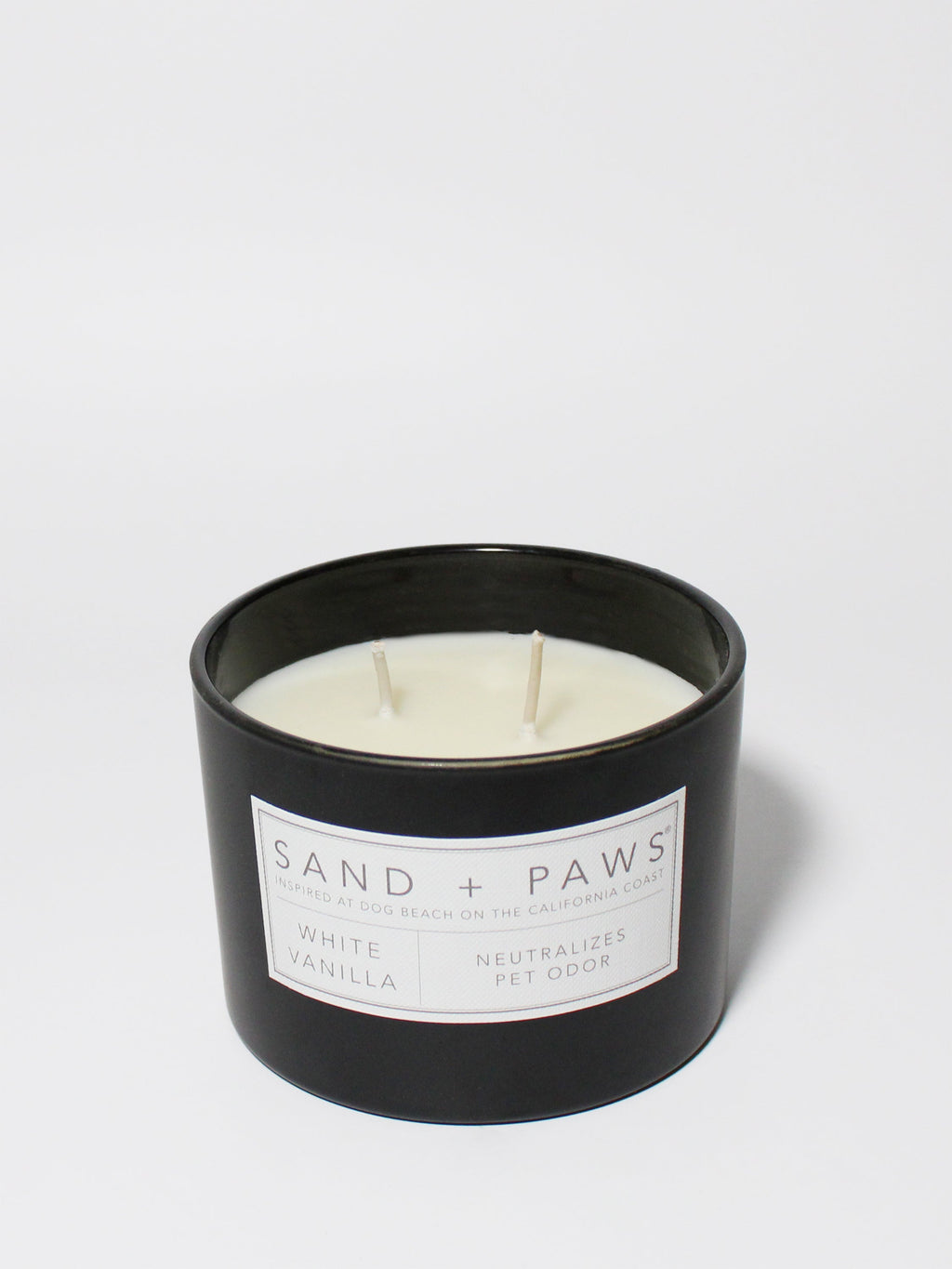 Signature Sand + Paws White Vanilla 12 oz scented candle