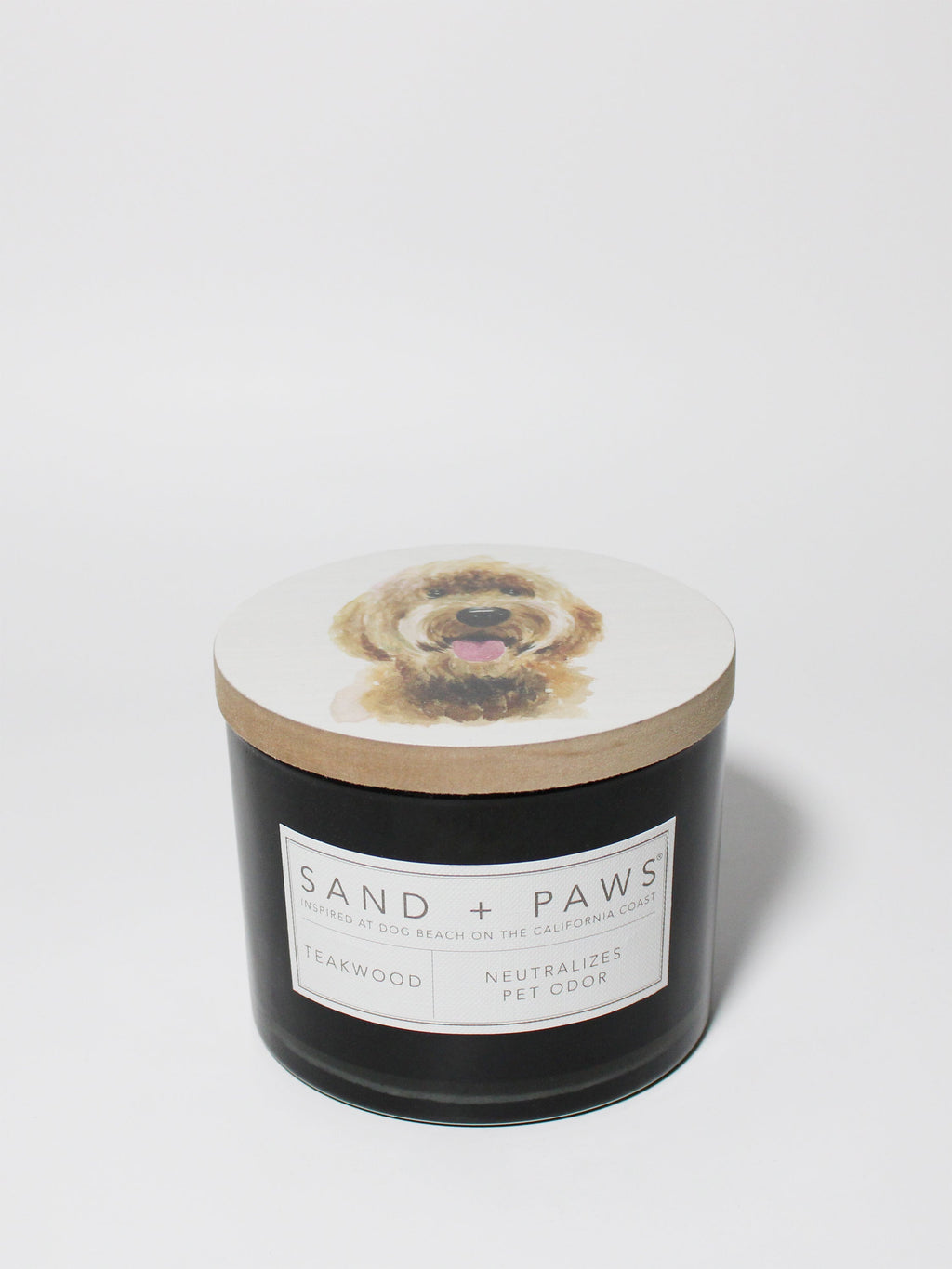 Signature Sand + Paws Teakwood 12 oz scented candle