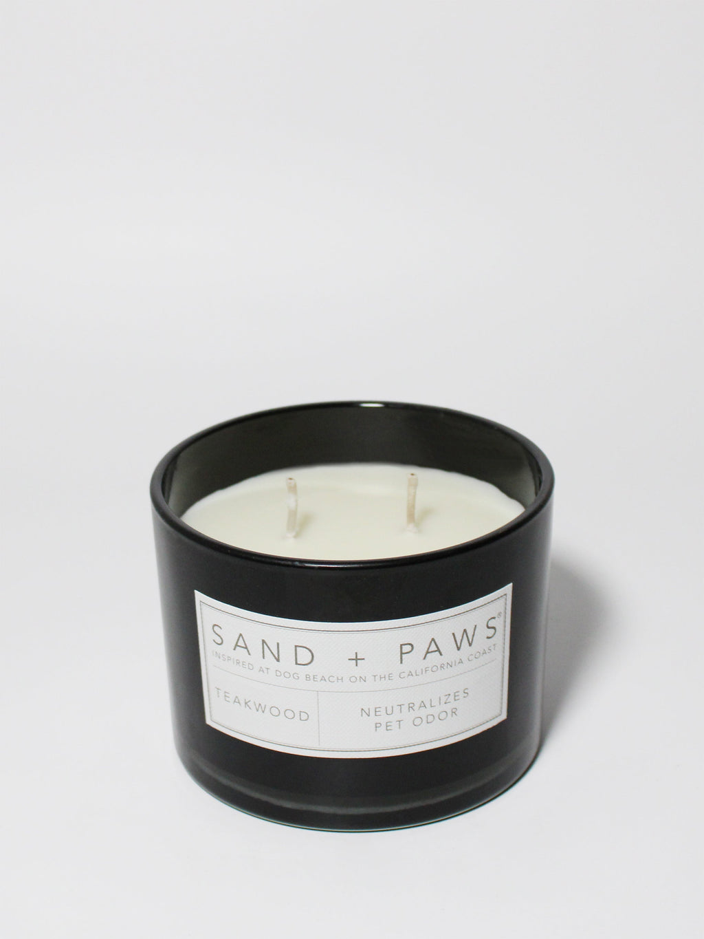 Signature Sand + Paws Teakwood 12 oz scented candle