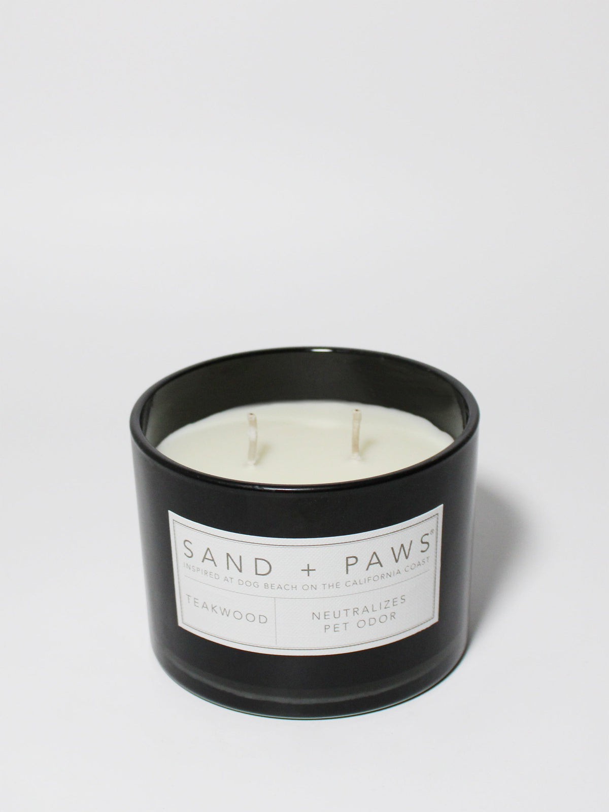 Signature Sand + Paws Teakwood 12 oz scented candle