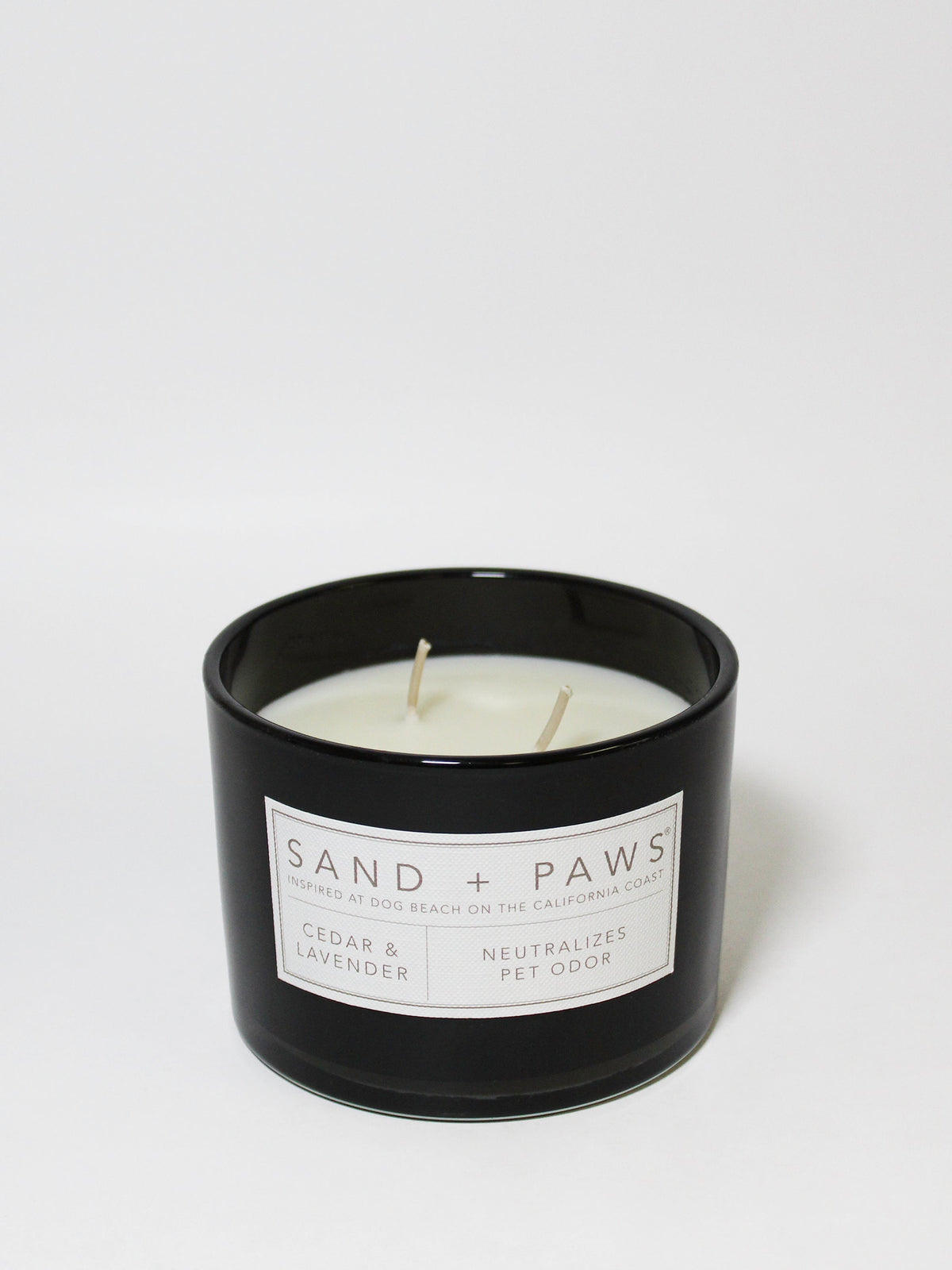 Signature Sand + Paws Cedar & Lavender 12 oz scented candle