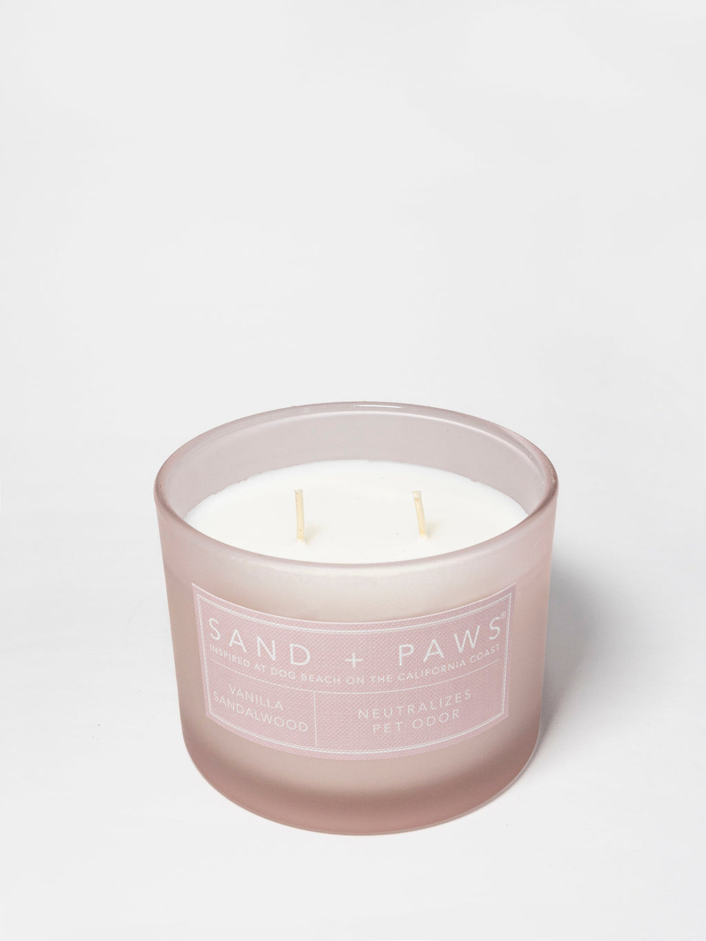 Signature Sand + Paws Vanilla Sandalwood 12 oz scented candle