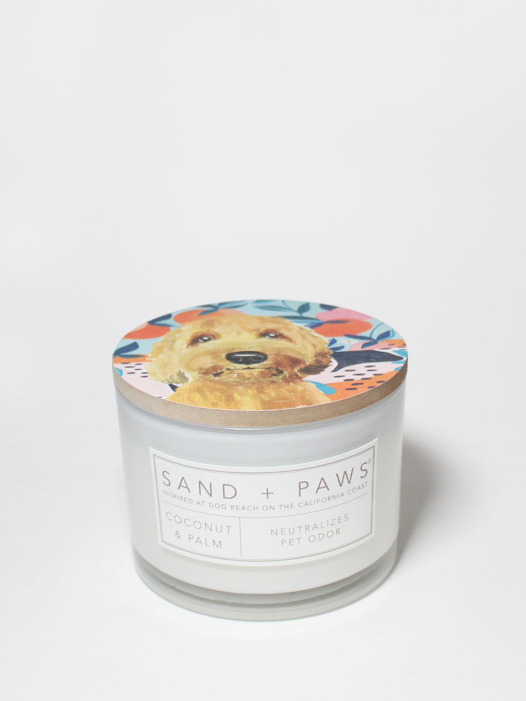 Signature Sand + Paws Coconut & Palm 12 oz scented candle