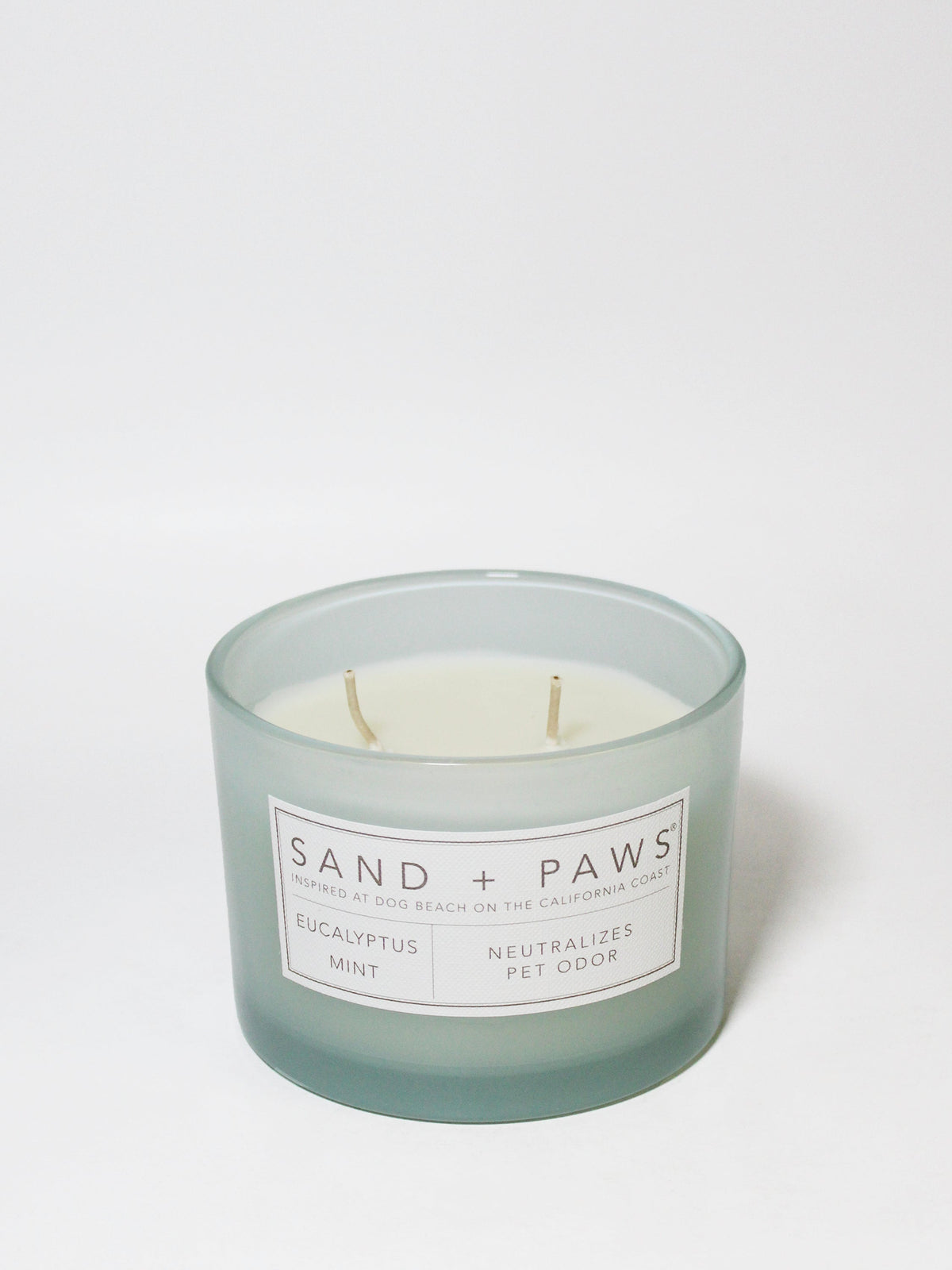 Signature Sand + Paws Eucalyptus Mint 12 oz scented candle