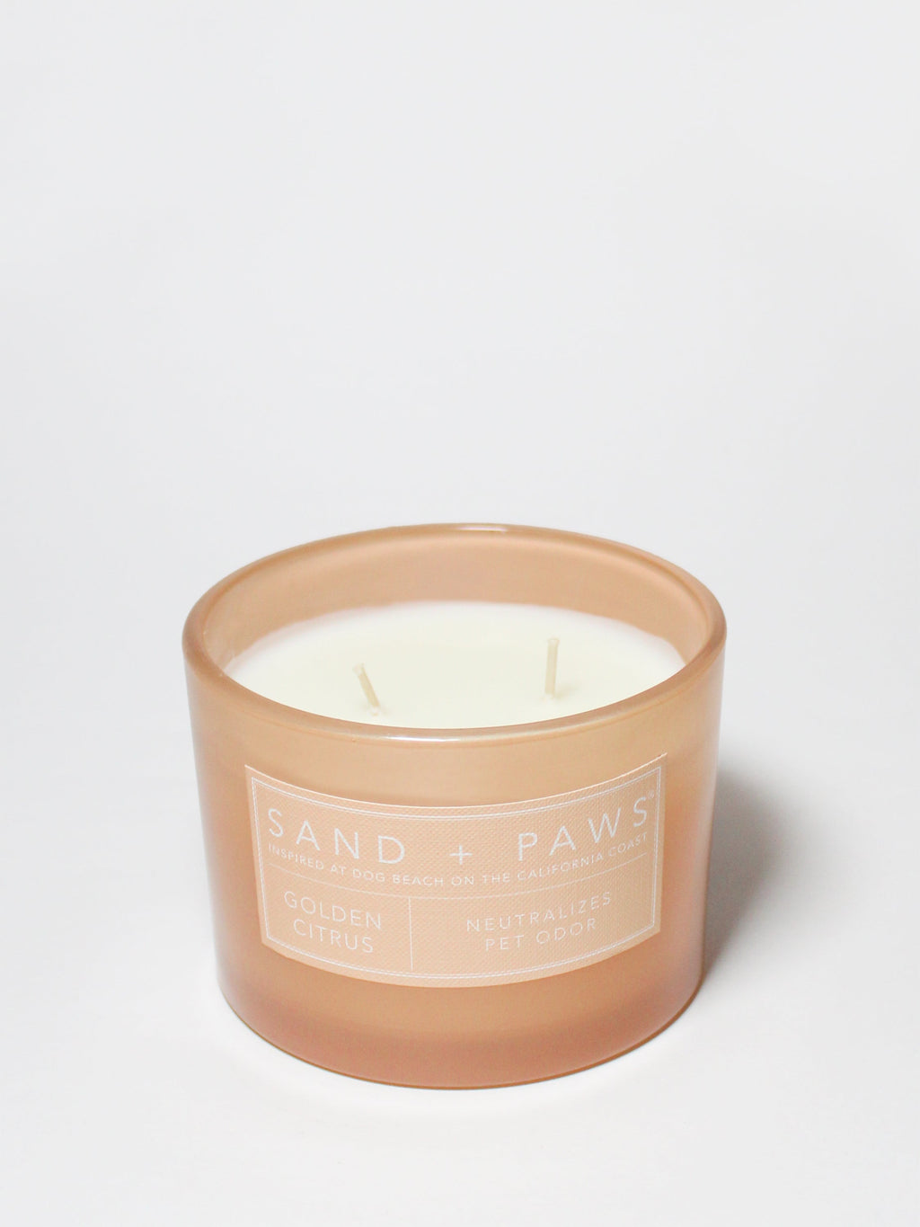 Signature Sand + Paws Golden Citrus 12 oz scented candle