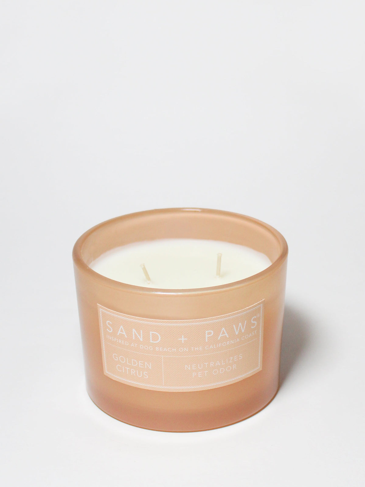 Signature Sand + Paws Golden Citrus 12 oz scented candle