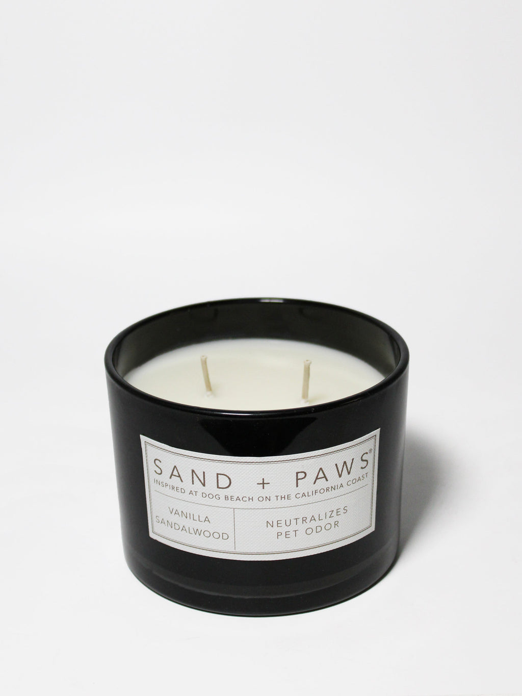Signature Sand + Paws Vanilla Sandalwood 12 oz scented candle
