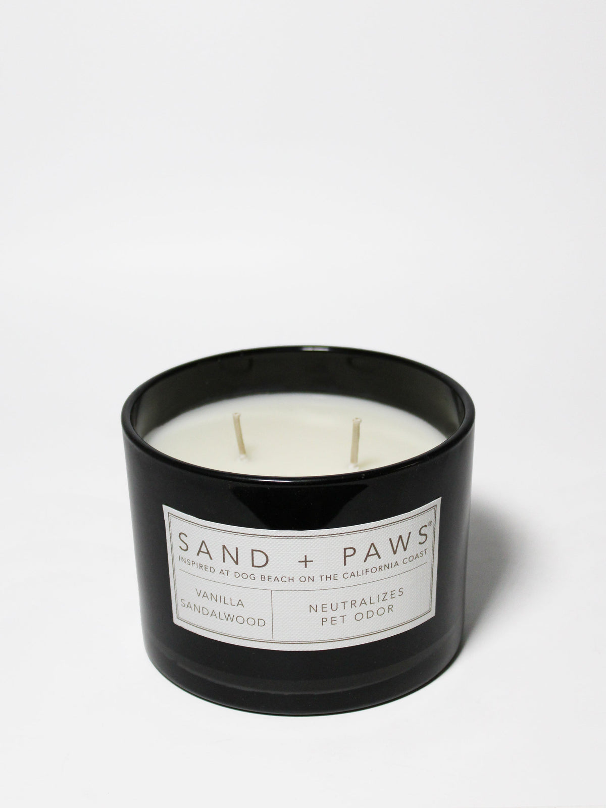 Signature Sand + Paws Vanilla Sandalwood 12 oz scented candle