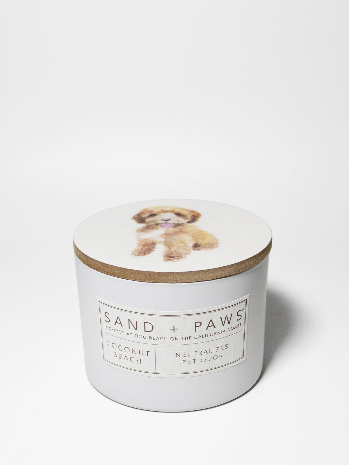 Signature Sand + Paws Coconut Beach 12 oz scented candle