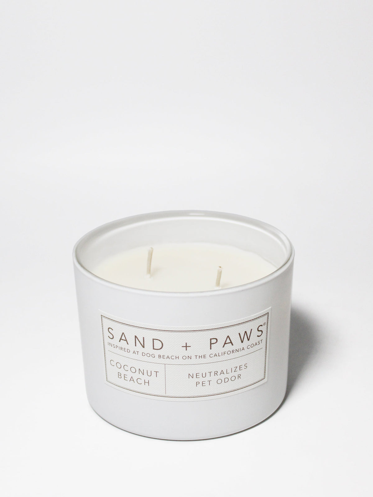Signature Sand + Paws Coconut Beach 12 oz scented candle