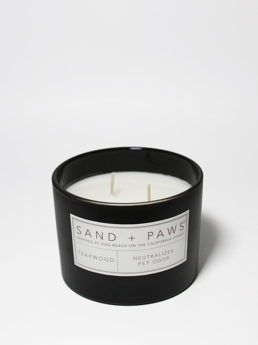Signature Sand + Paws Teakwood 12 oz scented candle