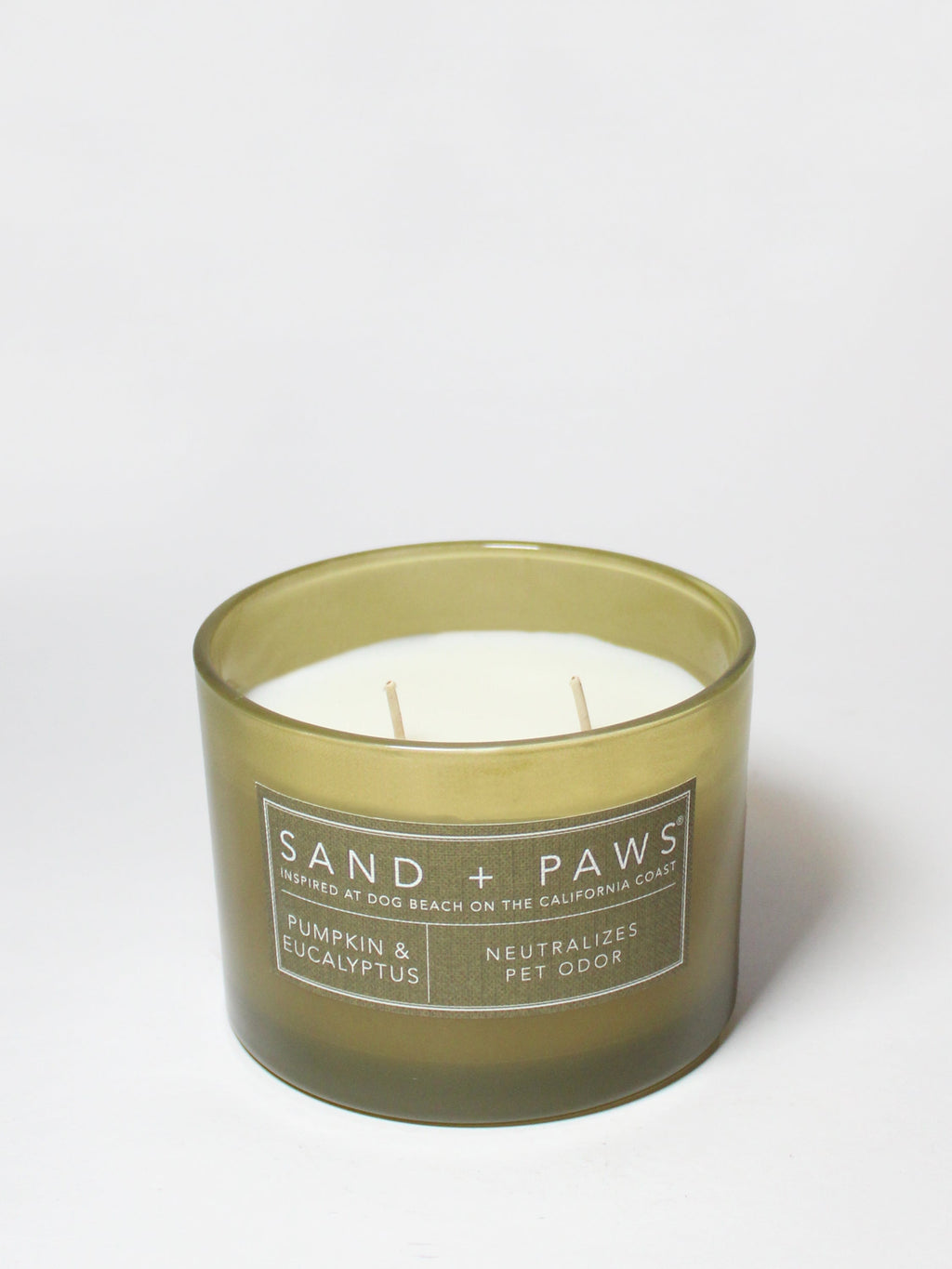 Signature Sand + Paws Pumpkin & Eucalyptus 12 oz scented candle