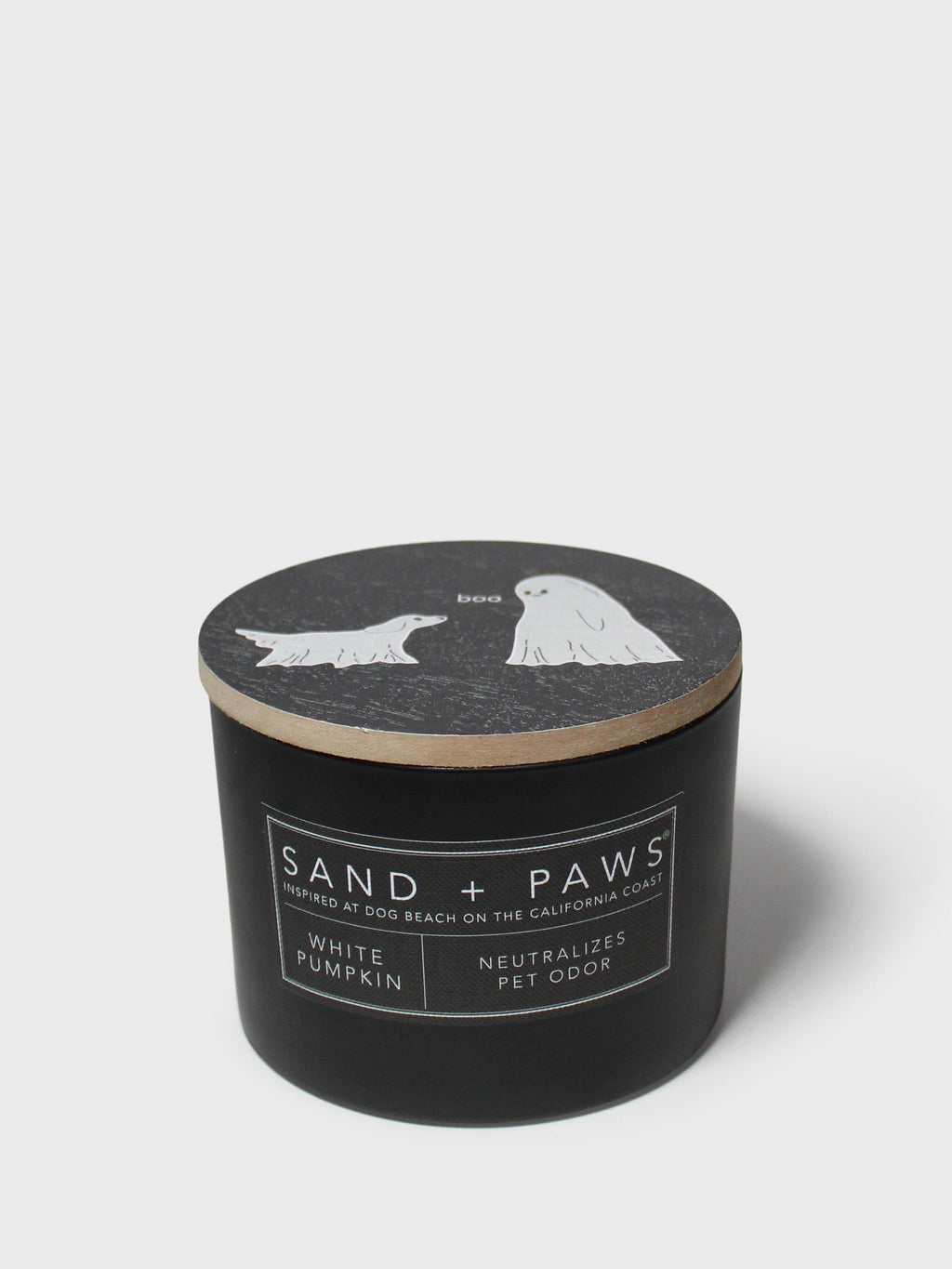 Signature Sand + Paws White Pumpkin 12 oz scented candle