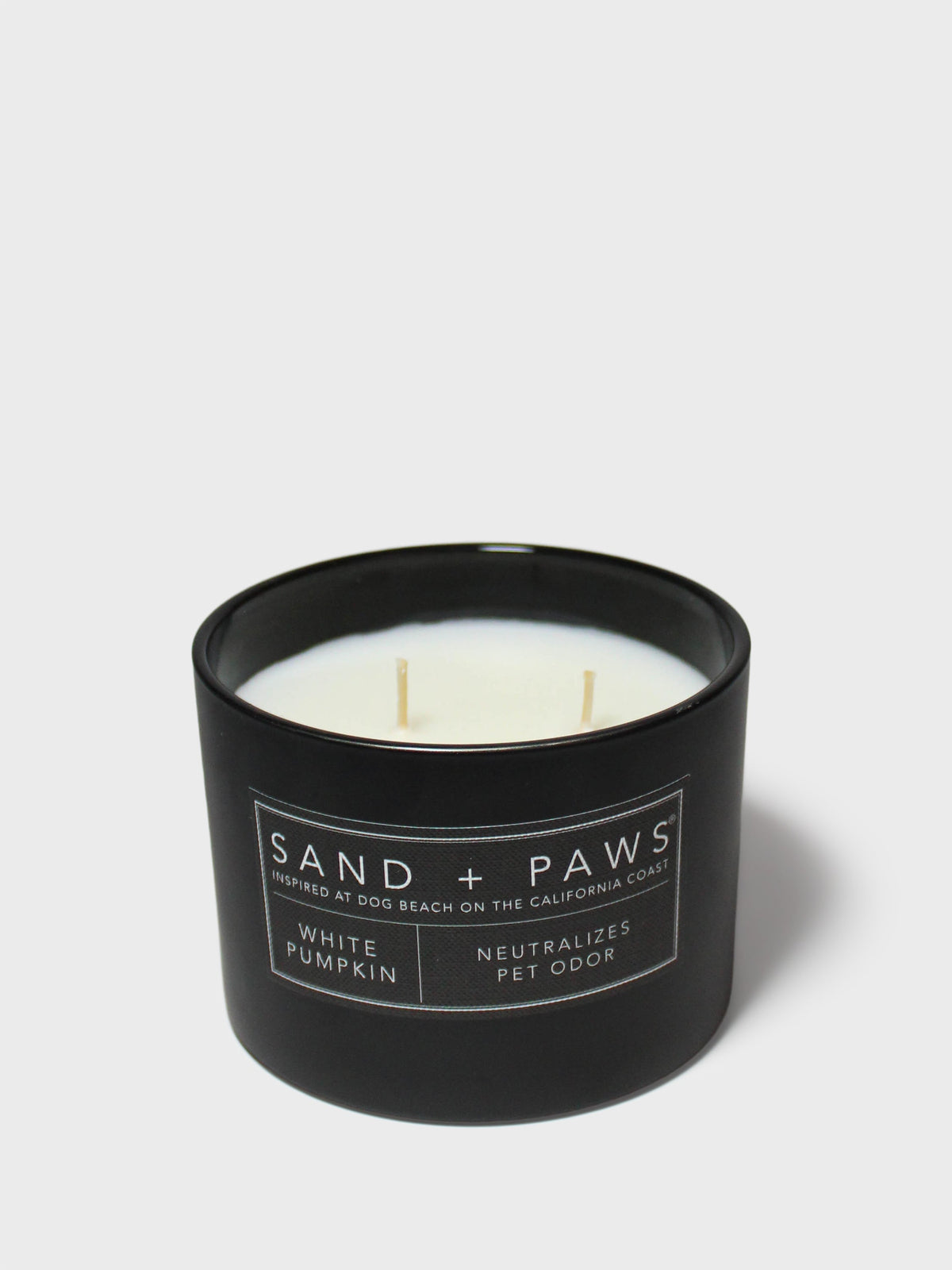 Signature Sand + Paws White Pumpkin 12 oz scented candle