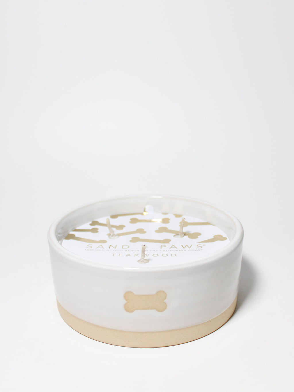 Signature Sand + Paws Teakwood 12 oz scented candle