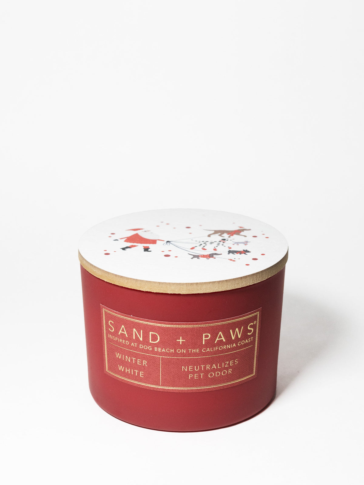 Signature Sand + Paws Winter White 12 oz scented candle