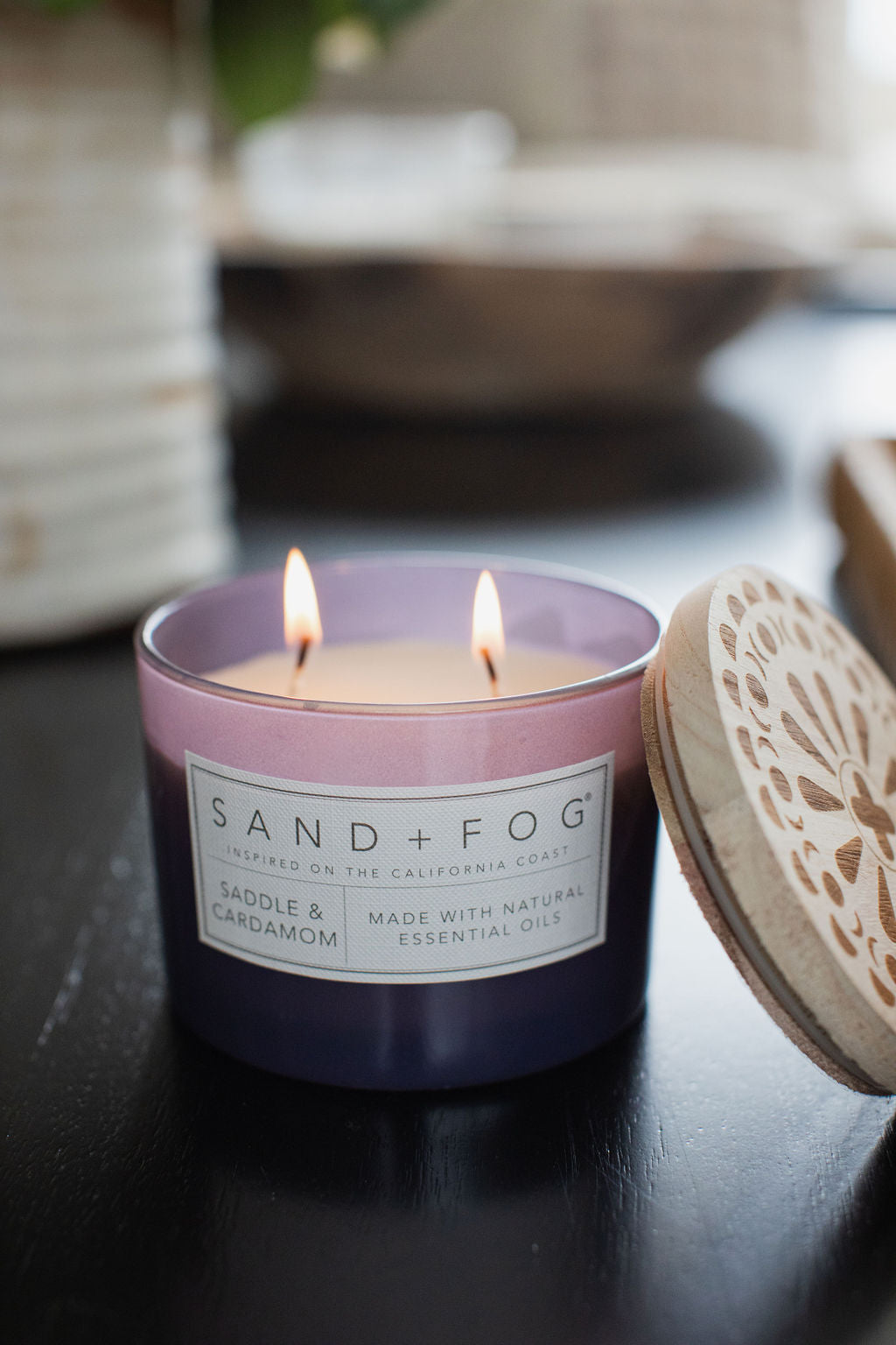 Signature Saddle & Cardamom 12 oz scented candle
