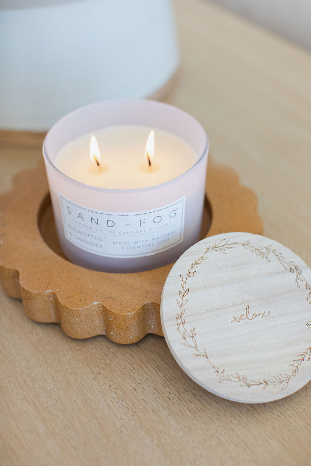 Signature Eucalyptus & Lavender 12 oz scented candle