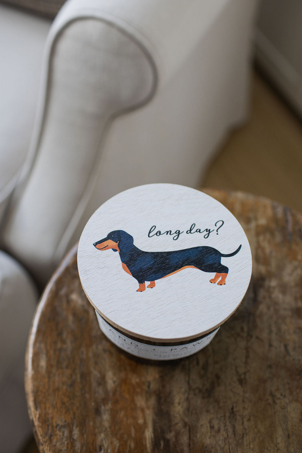 Signature Sand + Paws Cedar & Lavender 12 oz scented candle