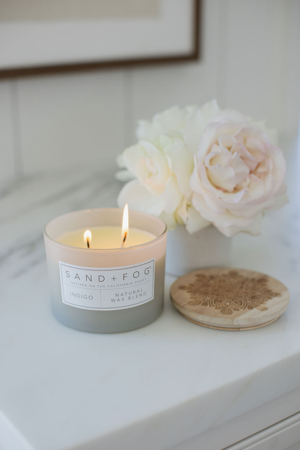 Signature Indigo 12 oz scented candle