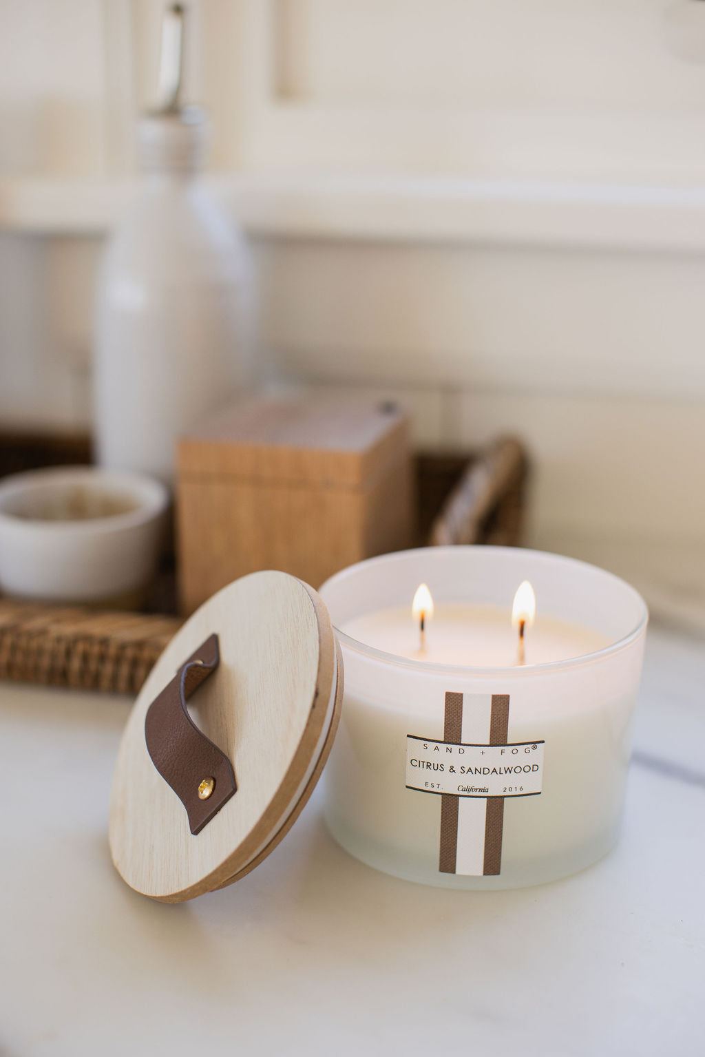 Signature Citrus & Sandalwood 12 oz scented candle