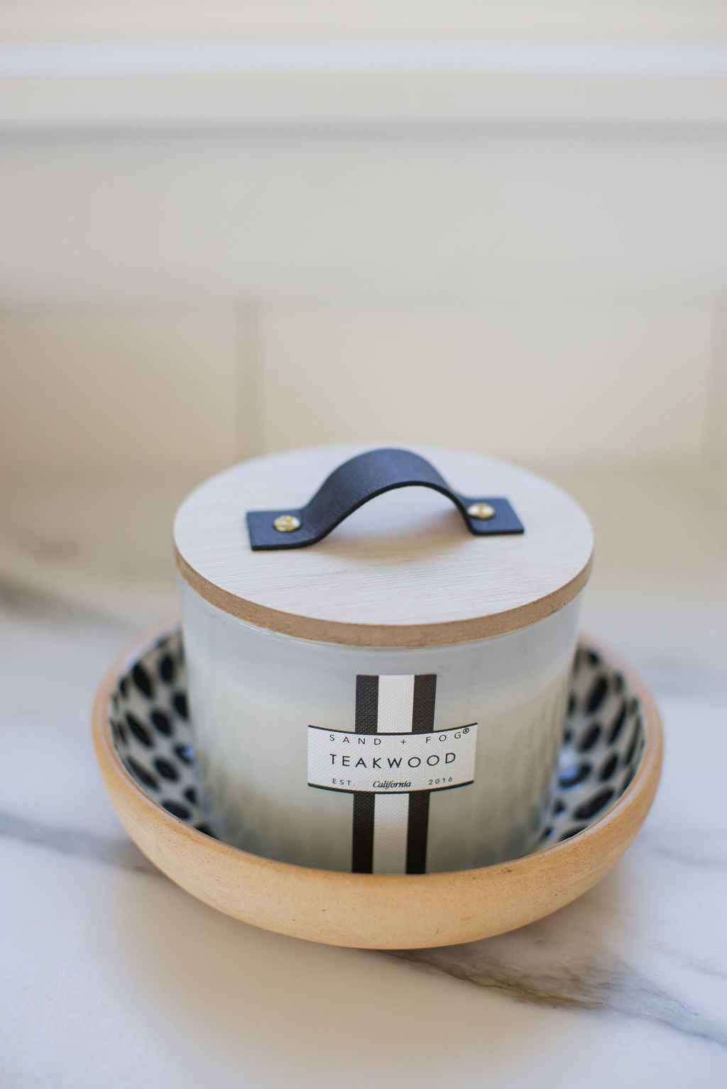 Signature Teakwood 12 oz scented candle