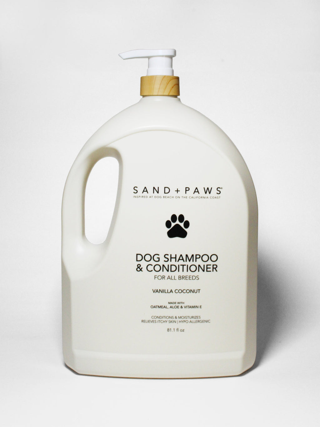 Practical Sand + Paws Pet Shampoo & Conditioner - Vanilla Coconut