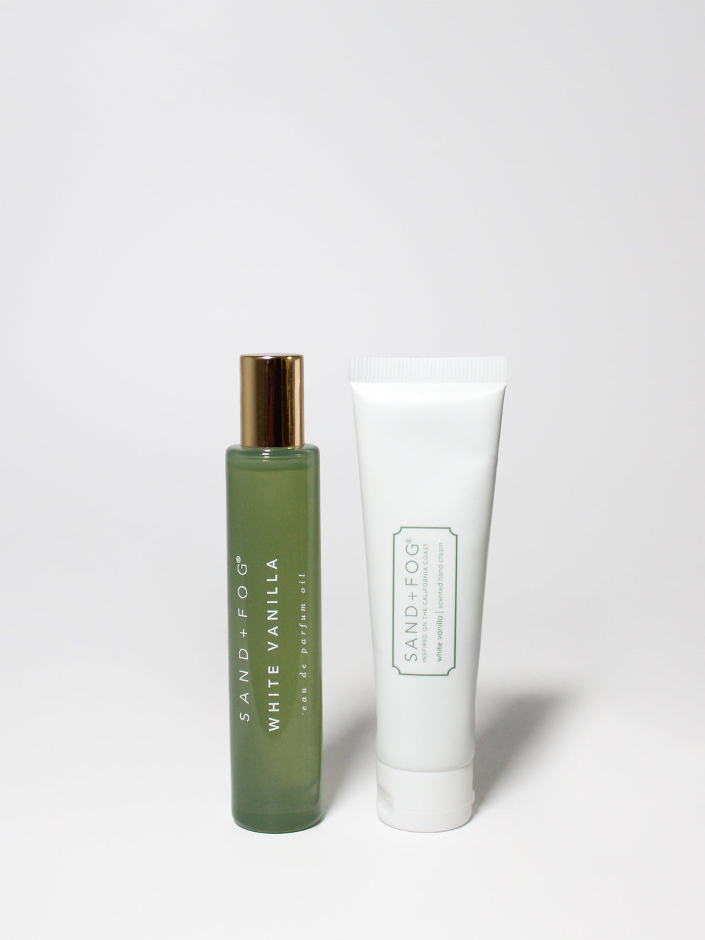 Elegant Hand Cream and Perfume Oil Rollerball Set - White Vanilla