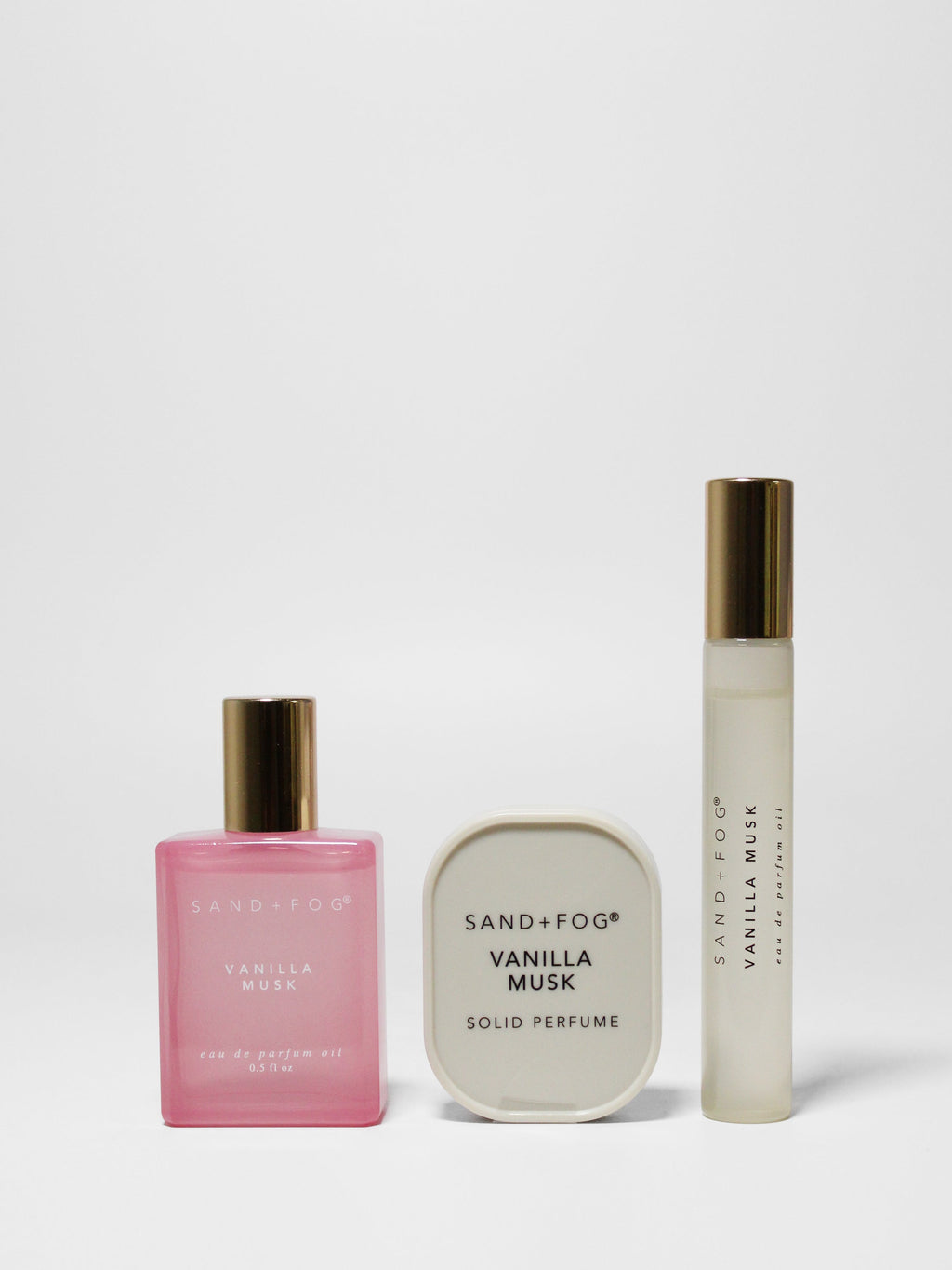 Elegant Perfume Oil Rollerballs and Solid Perfume Set - Vanilla Musk