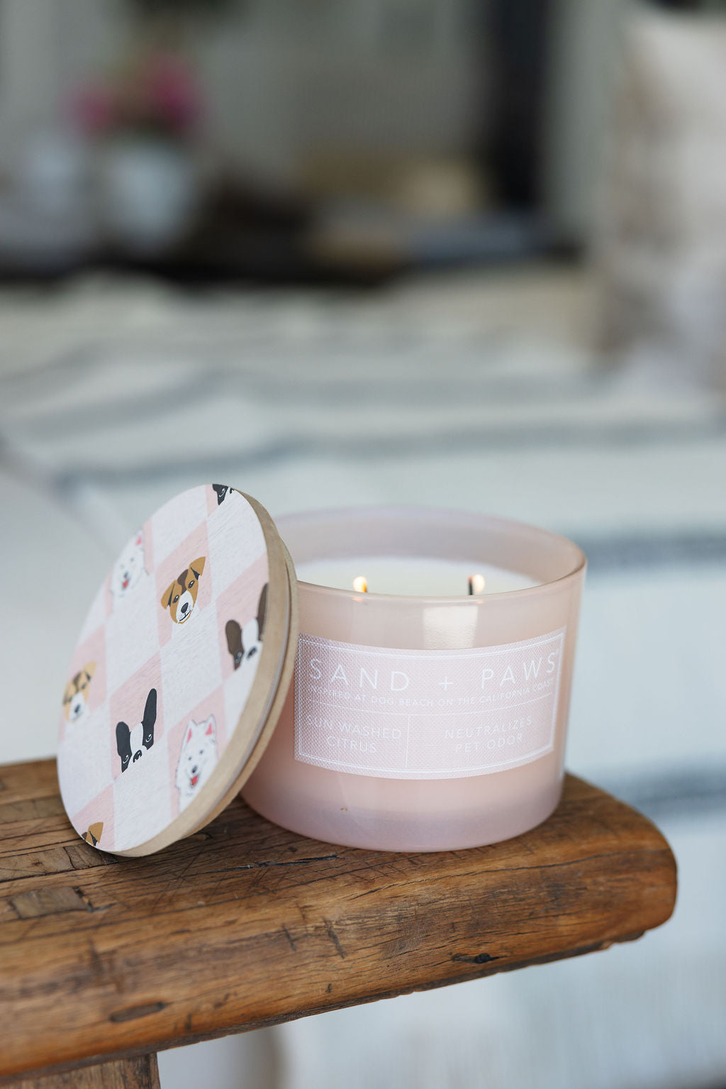 Signature Sand + Paws Sun Washed Citrus 12 oz scented candle